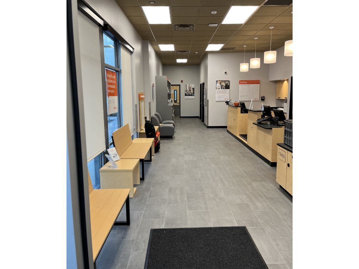 Banfield Pet Hospital: Jacksonville Collins front desk and lobby