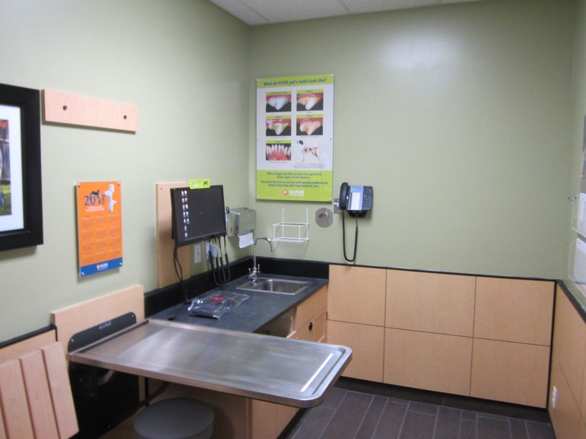 An exam room in the Banfield Pet Hospital Pembroke Pines W location