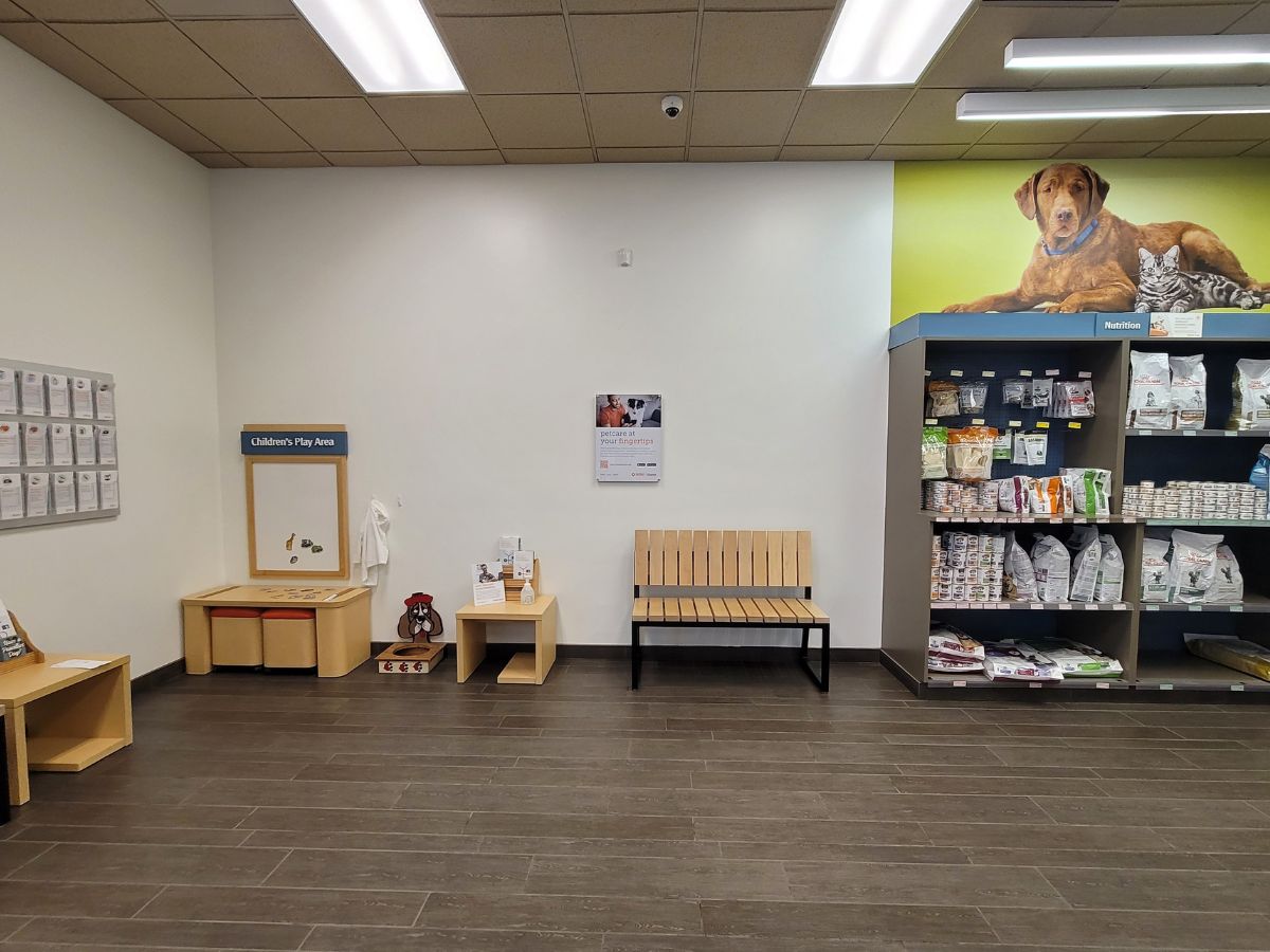 The Banfield Pet Hospital Palm Harbor lobby