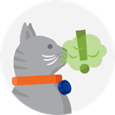 Illustration of a cat with bad breath